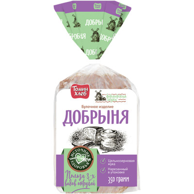 Хлеб Томин Хлеб Добрыня пшеничный, 350г