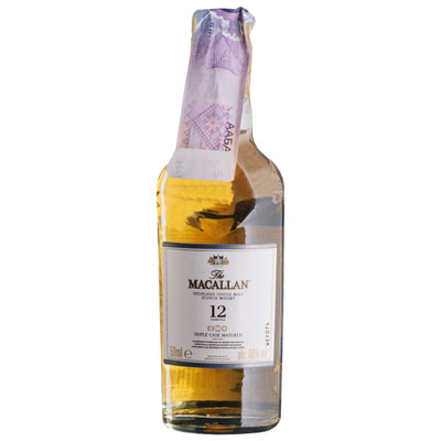 Виски Macallan Трипл Каск Мэйчурд 12-летний 40% в подарочной упаковке, 50мл