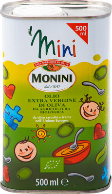 Масло оливковое Monini Extra Virgin нерафинированное высшее качество, 500мл
