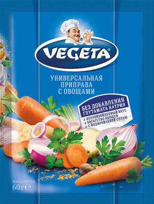 Приправа Vegeta с овощами универсальная, 60г