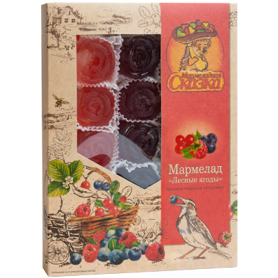 Мармелад Мармеладная сказка Лесные ягоды желейный формовой, 500г
