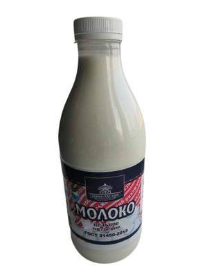 Молоко Приволжское цельное питьевое пастеризованное 3.2-4%, 930мл