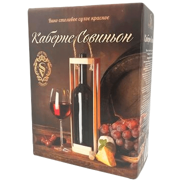 Вино Soyuz Vino Каберне-Совиньон красное сухое, 3л