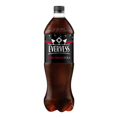 Напиток газированный Evervess Cola без сахара безалкогольный, 1л