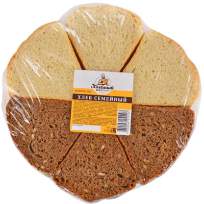 Хлеб Хлебный Мастер Семейный нарезка часть изделия, 250г