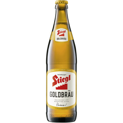 Пиво Stiegl Goldbrau светлое пастеризованное фильтрованное 5%, 500мл