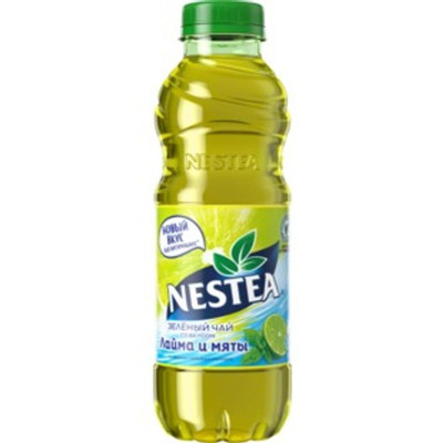 Холодный чай Nestea зелёный со вкусом мяты и лайма, 500мл
