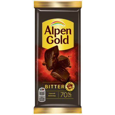 Шоколад Alpen Gold горький, 75г