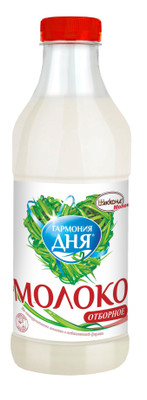 Молоко Гармония дня цельное отборное пастеризованное 3.4-6%, 900мл