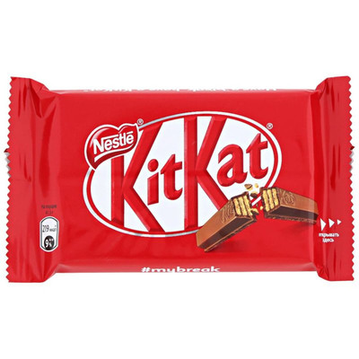 Шоколад молочный KitKat с хрустящей вафлей, 41.5г