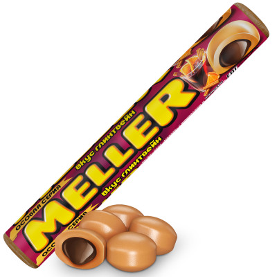 Ирис Meller с шоколадом и вкусом глинтвейна, 38г