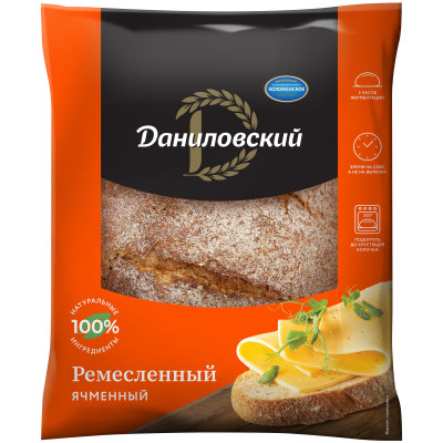 Хлеб Даниловский Ремесленный ячменный ржано-пшеничный, 360г