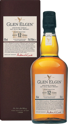 Виски Glen Elgin 12-летний 43% в подарочной упаковке, 700мл