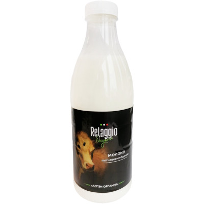 Молоко Relaggio отборное цельное питьевое пастеризованное 3.4-6%, 930мл