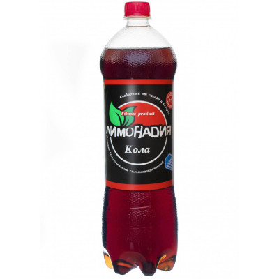 Напиток безалкогольный Лимонадия Кола газированный, 1.42л