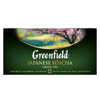Чай Greenfield Japanese Sencha зелёный в пакетиках, 25х2г