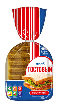 Хлеб 	Алтын Табын тостовый пшеничный нарезка, 370г