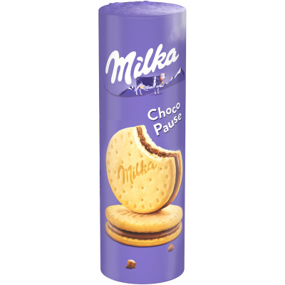 Печенье Milka Choco Pause с начинкой молочный шоколад, 260г