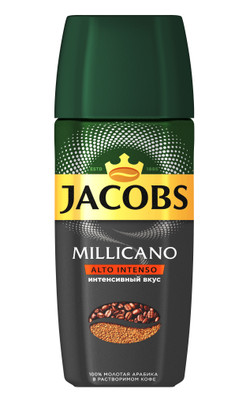 Кофе Jacobs Millicano Alto Intenso растворимый сублимированный, 90г