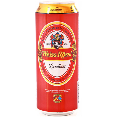 Пиво Weis Rossl тёмное фильтрованное 5.4%, 500мл