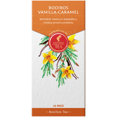 Напиток Julius Meinl Ройбуш ваниль-карамель ароматизированный в пакетиках, 25x2г