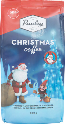 Кофе Paulig Christmas молотый с кардамоном и корицей, 200г