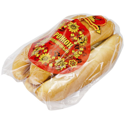 Рожок Красноармейский хлеб пшеничный с кунжутом, 4х50г