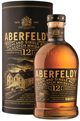 Виски Aberfeldy 12-летний шотландский солодовый 40%, 700мл