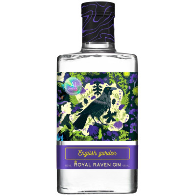 Джин Royal Raven English Garden Gin 40%, 500мл
