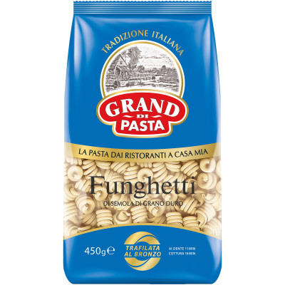 Макароны Grand Di Pasta Funghetti, 450г