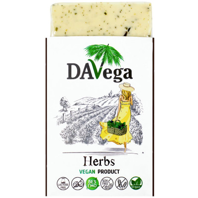 Продукт Davega веганский на основе кокосового масла с зеленью, 200г