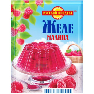 Желе Русский Продукт малина быстрого приготовления, 50г