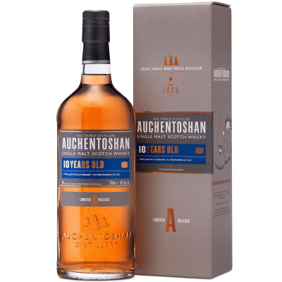 Виски Auchentoshan 18 Years Old 43% в подарочной упаковке, 700мл