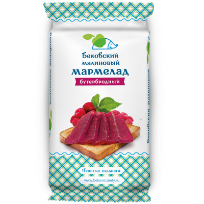 Мармелад Бековский малиновый бутербродный, 270г