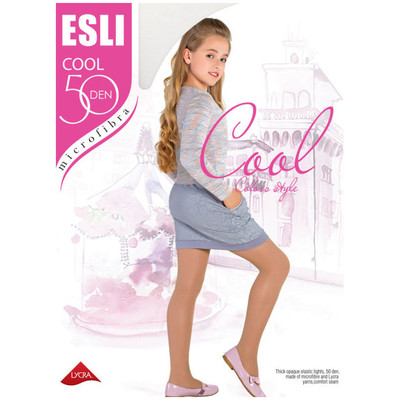 Колготки детские Esli Cool 50 bianco р.128-134