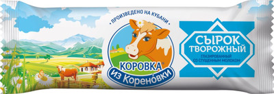 Сырок творожный Коровка из Корёновки со сгущённым молоком глазированный 18%, 40г