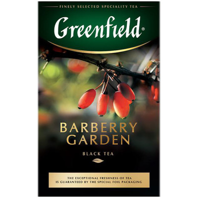 Чай Greenfield Barberry Garden чёрный, 100г