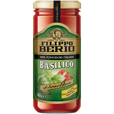 Соус Filippo Berio Basilico томатный, 340г