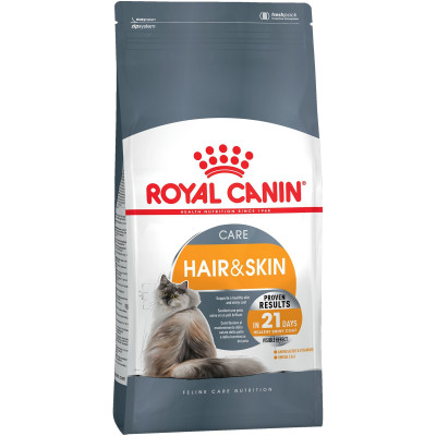 Сухой корм Royal Canin Hair&Skin Care 33 с птицей для кошек с чувствительной кожей, 400г