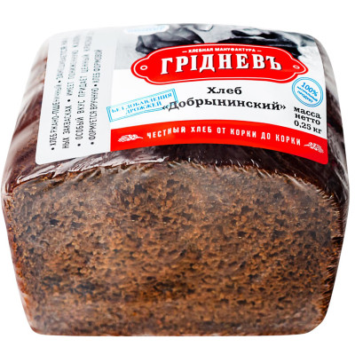 Хлеб Добрынинский ржано-пшеничный, 250г