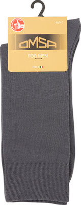 Носки мужские Omsa Grigio scuro темно-серый размер 45-47