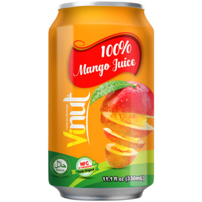 Сок Vinut Манго 100%, 330мл