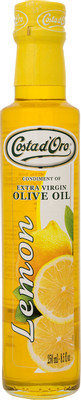 Масло оливковое Costa d'Oro Extra Virgin нерафинированное со вкусом и ароматом лимона, 250мл