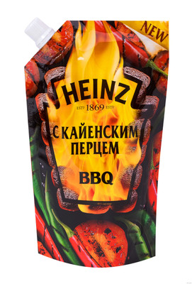 Кетчуп Heinz BBQ для колбасок с кайенским перцем, 350г