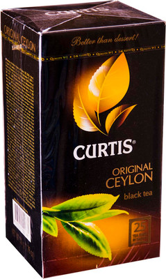 Чай Curtis Original Ceylon чёрный в пакетиках, 25х2г