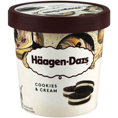 Мороженое Haagen Dazs ваниль-кусочки шоколада, 500мл