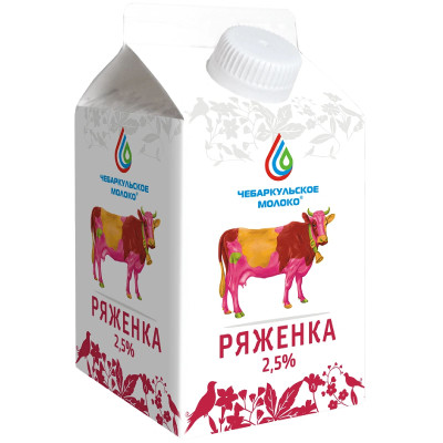 Ряженка Чебаркульское Молоко 2.5%, 500мл