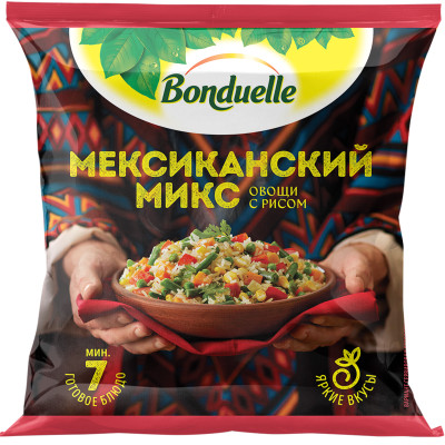 Овощи Bonduelle Мексиканский микс с рисом, 400г