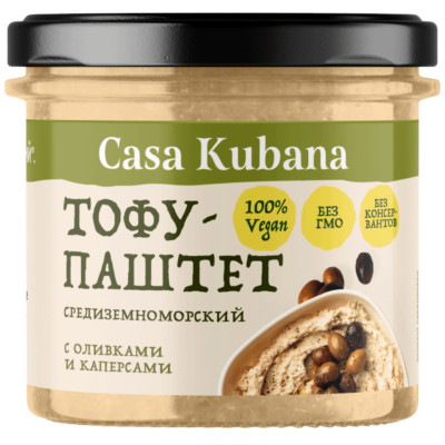 Тофу-паштет Casa Kubana Средиземноморский, 90г