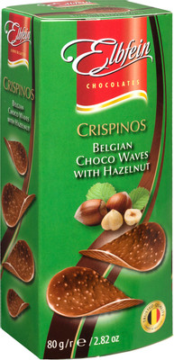 Шоколад молочный Elbfein Crispinos со вкусом лесного ореха, 80г
